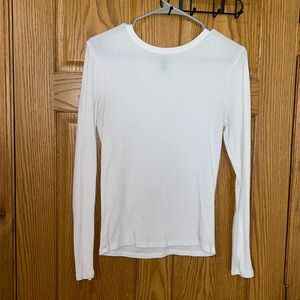 White ribbed long sleeve size L from wild fable. Small stain on front, no tears.